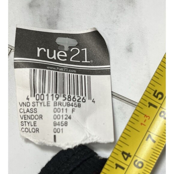 Rue21 Womens Sequin DEADSTOCK Tank Top Layering L Black Club Date Night - Picture 6 of 8